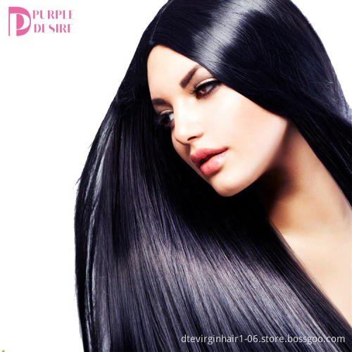 Factory Wholesale Silky Straight Hair 100% Remy Virgin Human  Brazilian Straight Virgin Hair Bundles with Closure